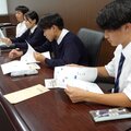韓国・台湾の姉妹校親善訪問団の結団式を行いました