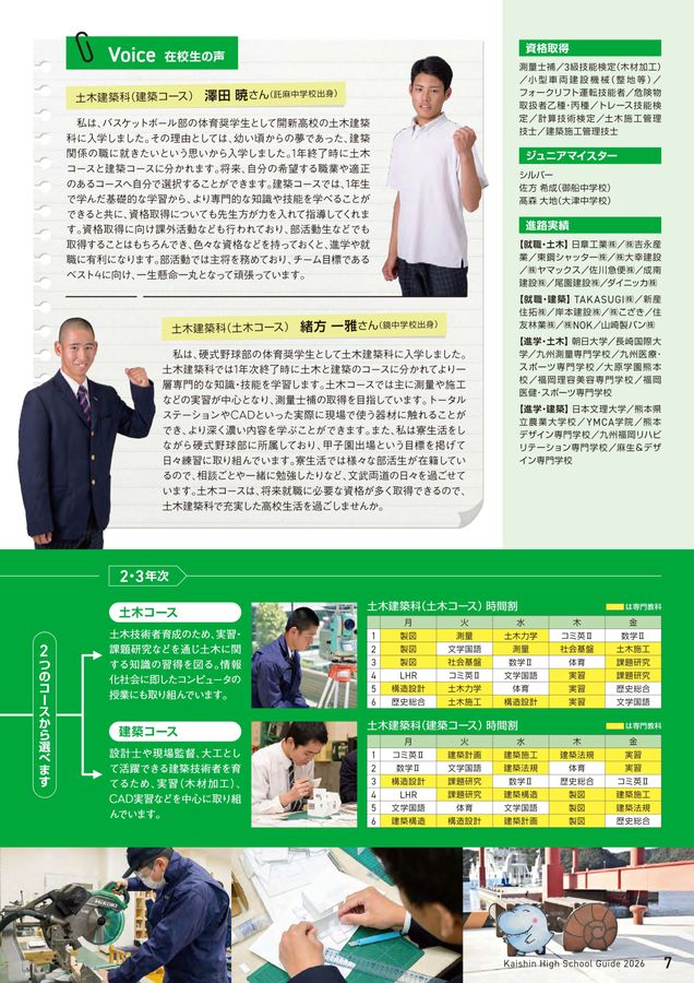 開新高等学校 SCHOOL GUIDE 2026